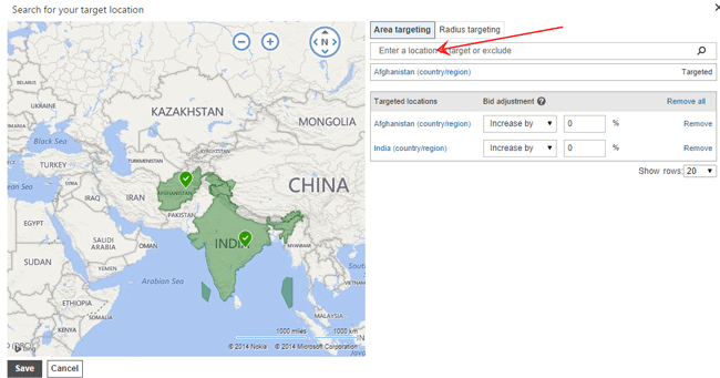 How to target perfect  customer using Advanced Locator in Bing Ads